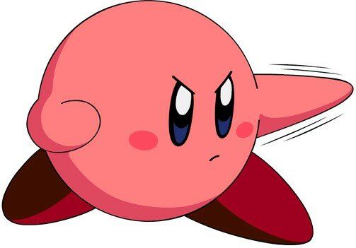 Kirby-Cartoon auf der Wii